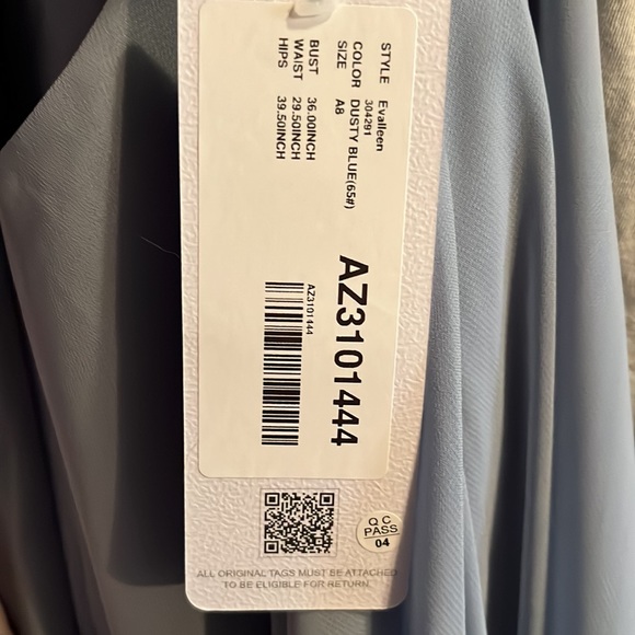 Azazie Evalleen - Chiffon - Dress Dusty blue - Picture 7 of 7